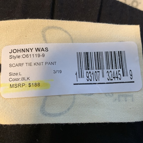 Johnny Was Calme scarf tie knit pants - Picture 5 of 6